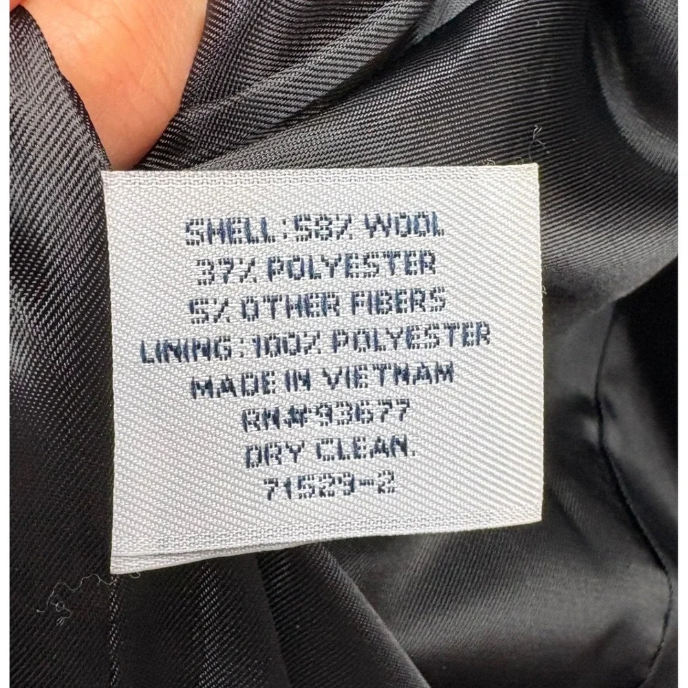 St.‎ John's Bay Women's Plaid Peacoat Preppy Academia Y2K Wool Blend Outerwear S